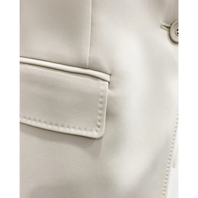 Shop Max Mara Studio Pesi Blazer Jacket In White