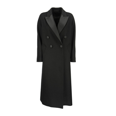 Shop Max Mara Crisma Wool Coat In Black