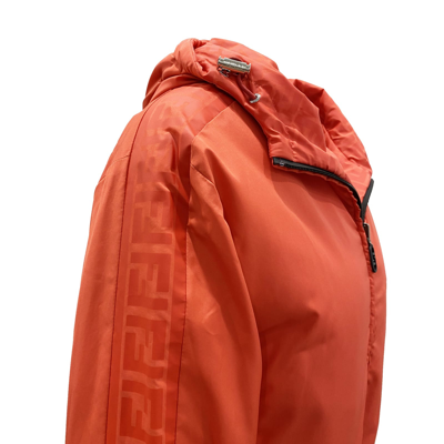 Shop Fendi Reversible Monogram Bomber Jacket In Red