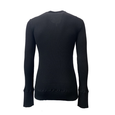 Shop Dolce & Gabbana Ribbed Wool Knit In Black