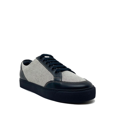 Shop Burberry Logo Canvas Sneakers In Black