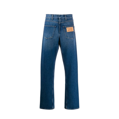 Shop Burberry Back-to-front Jeans In Blue