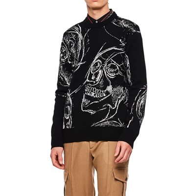 Shop Alexander Mcqueen Stull Sweater In Black