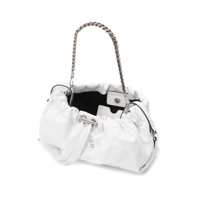 Shop Alexander Mcqueen Bundle Shoulder Bag In White
