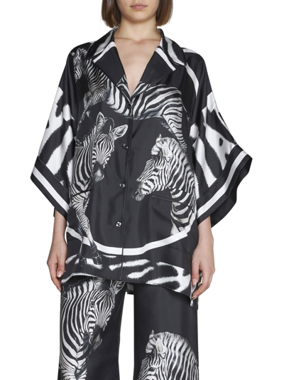 Shop Dolce & Gabbana Shirt In Zebre Fdo Zebrato