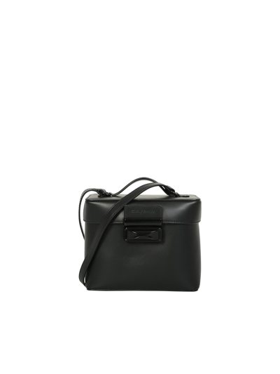 Shop Gia Borghini Combining Practicality With Style,  Present This Tote Bag Featuring A Boxy Silhouette In Black