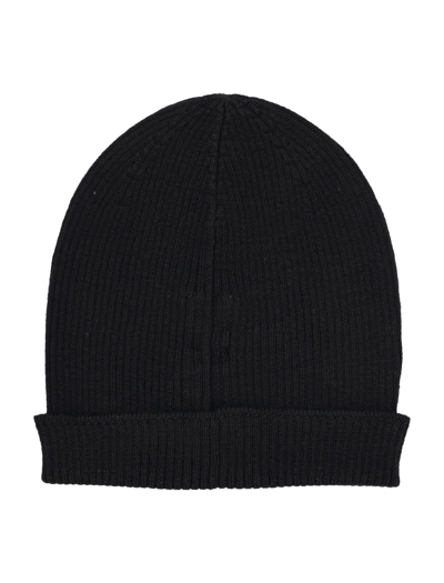 Shop Rick Owens Ribbed Beanie In Black