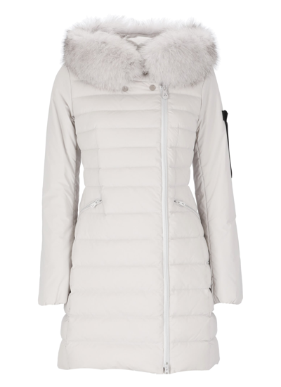 Peuterey Seriola Down Jacket With Fur In Grey | ModeSens