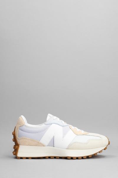 Shop New Balance 327 Sneakers In Beige Suede And Fabric