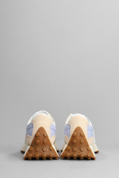 Shop New Balance 327 Sneakers In Beige Suede And Fabric