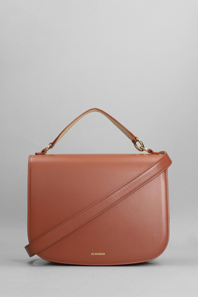 Shop Jil Sander Halo Hand Bag In Rose-pink Leather