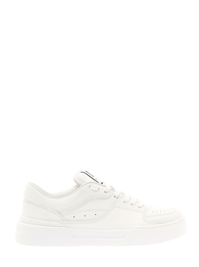 Shop Dolce & Gabbana New Roma White Sneaker In Leather  Man