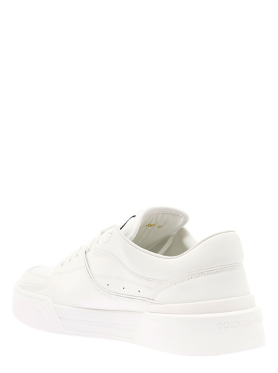 Shop Dolce & Gabbana New Roma White Sneaker In Leather  Man