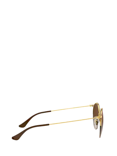 Shop Ray Ban Rb3578 Gold Top Brown Sunglasses