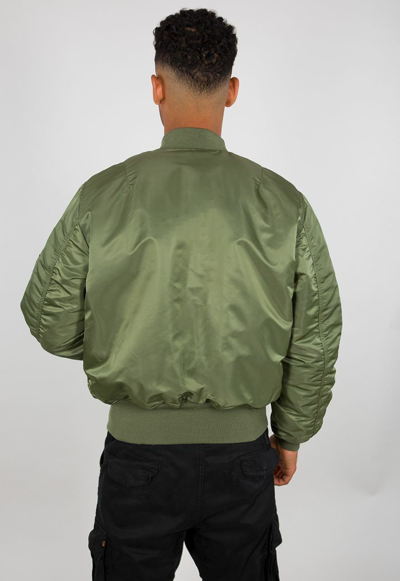 Pre-owned Alpha Industries Ma-1 Jacke Sage-green