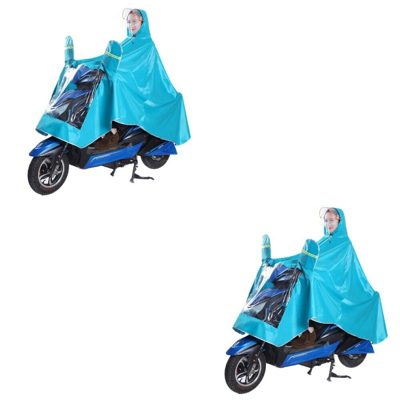 Pre-owned Markenlos 2 Pcs Regenmantel Verdicken Poncho Regenmantel Raincape Für Elektrische Fahrrad