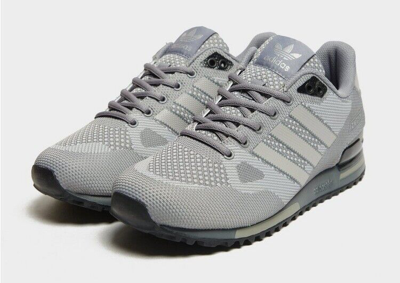 Pre-owned Adidas Originals Adidas Original Zx 750 Herren Turnschuhe In Grau Textil Netz Limitierter Vorrat