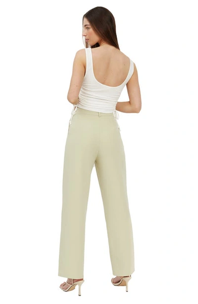 Shop 4th & Reckless Lindsay Button Waist Trousers In Mint