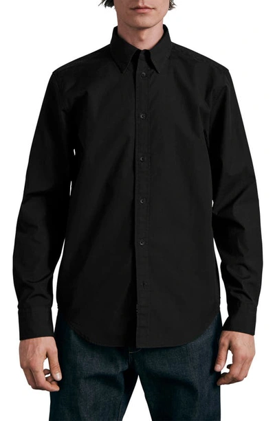 Shop Rag & Bone Icons Zac 365 Slim Fit Button-up Shirt In Black