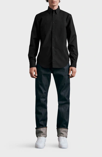 Shop Rag & Bone Icons Zac 365 Slim Fit Button-up Shirt In Black