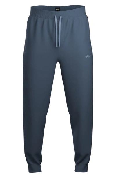 Shop Hugo Boss Mix Match Lounge Joggers In Bright Blue