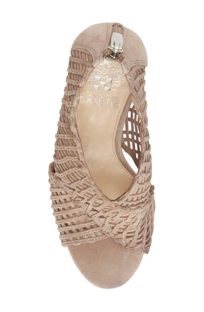 Shop Vince Camuto Armenta Sandal In Wild Mushroom Suede