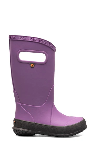Bogs Plush Insulated Waterproof Rain Boot In Purple