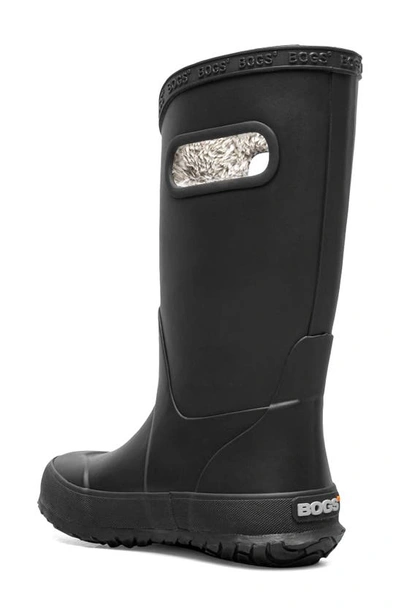 Shop Bogs Plush Insulated Waterproof Rain Boot In Black