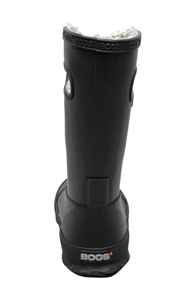 Shop Bogs Plush Insulated Waterproof Rain Boot In Black