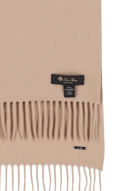 Shop Loro Piana Large Cashmere Scarf In Neutrals