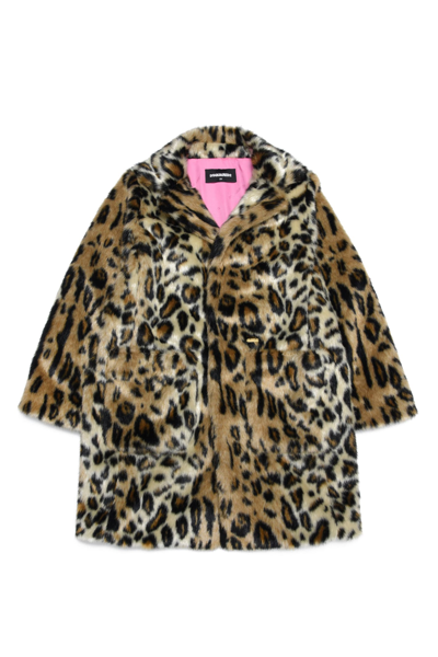 Shop Dsquared2 D2j374f Jacket Dsquared In Leopard