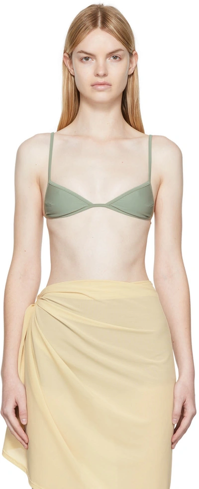 Shop Sir Green Rueben Balconette Bikini Top In Sage