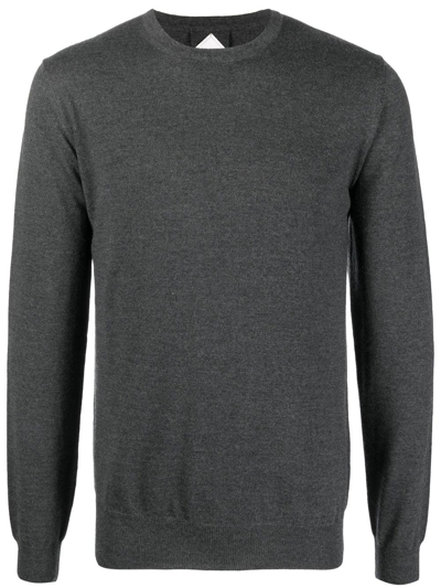 Shop Pal Zileri Crew Neck Wool Sweater In Grey