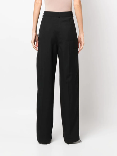 Stella Mccartney Straight-leg Cargo-pocket Trousers In Black