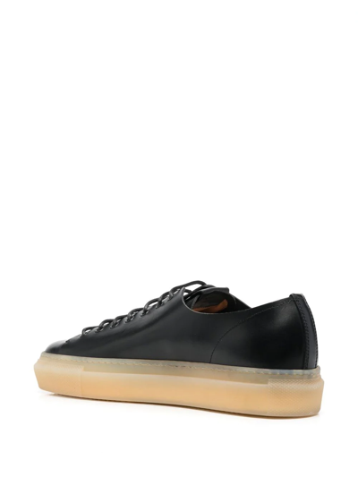 Buttero Lace-up Low-top Trainers In Black