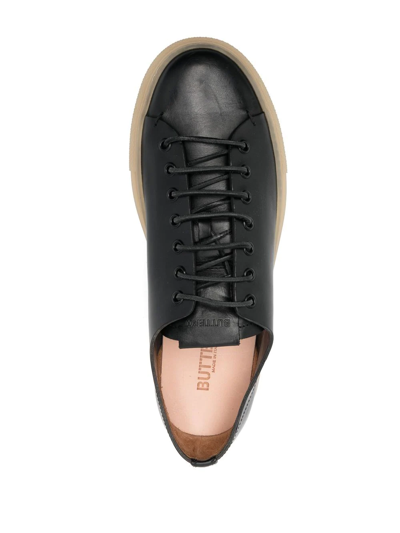 Shop Buttero Lace-up Low-top Sneakers In Black