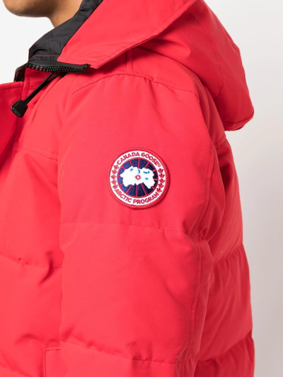 Shop Canada Goose Macmillan Padded Jacket In Red
