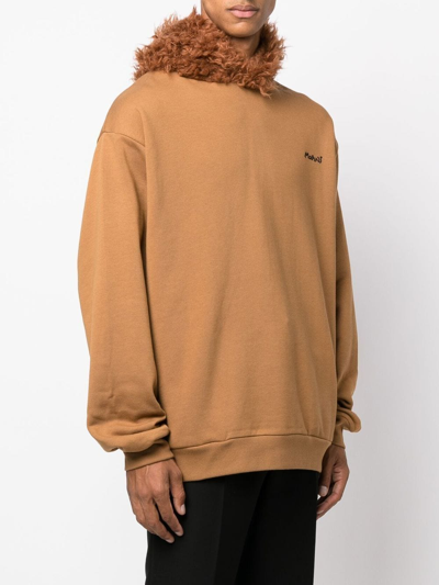 Marni Logo Embroidered Long In Neutrals