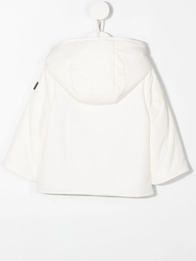 Shop Il Gufo Logo-patch Padded Coat In White