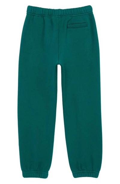 Shop Palm Angels Kids' Classic Logo Cotton Joggers In Forest Green