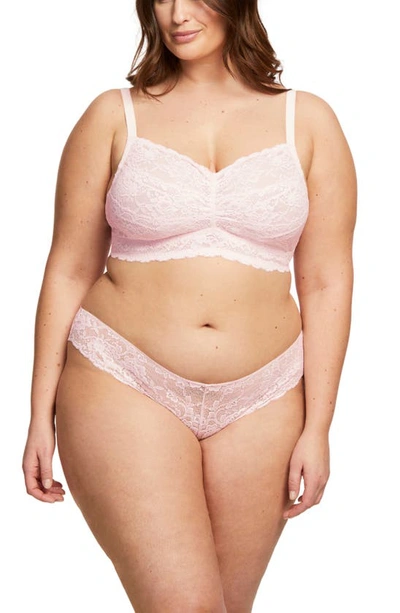 Shop Montelle Intimates Lace Bralette In Blush