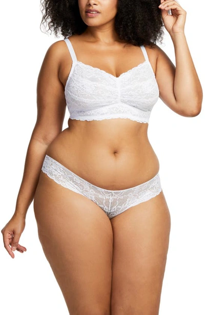 Shop Montelle Intimates Lace Bralette In Simply White
