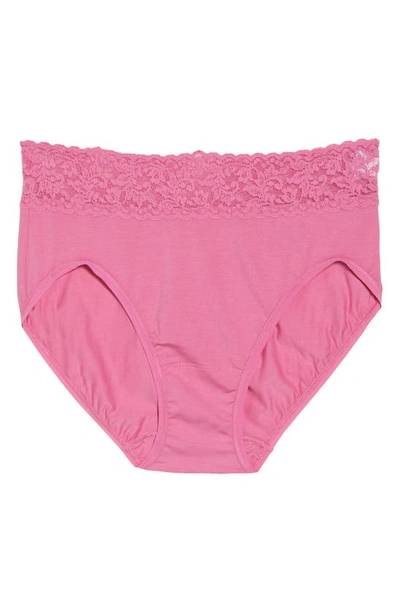 Shop Hanky Panky Cotton French Briefs In Chateau Rose Pink