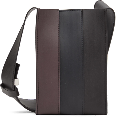 Shop Sunnei Black Parallelpipedo Crossbody Bag In 7190 Black Multi
