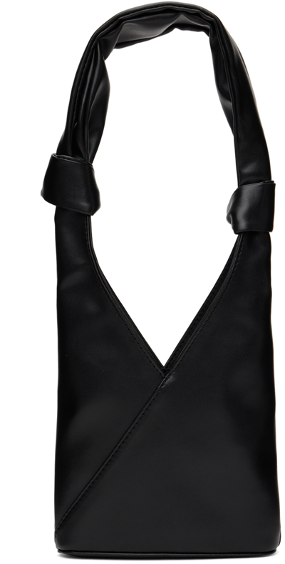 Shop Mm6 Maison Margiela Black Triangle Shoulder Bag In T8013 Black