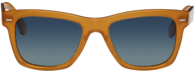 Shop Brunello Cucinelli Tortoiseshell Oliver Peoples Edition Oliver Sun Sunglasses In Amber
