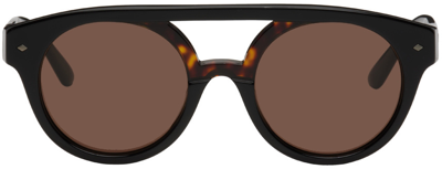 Shop Giorgio Armani Tortoiseshell Round Sunglasses In 500173