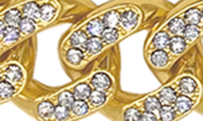 Adornia 14k Plated Cz Flat Curb Chain Necklace In Yellow