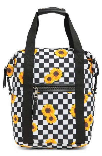 Shop Madden Girl Booker School Backpack In Sunflower Checker