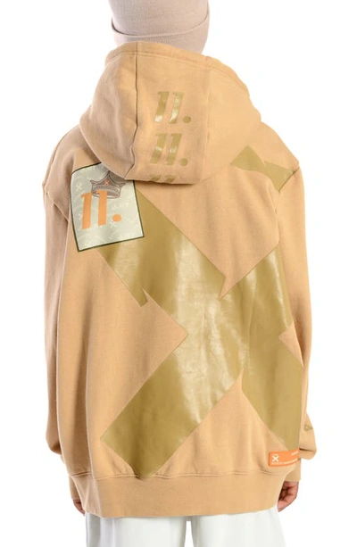 Shop D.rt Pullover Hoodie In Camel